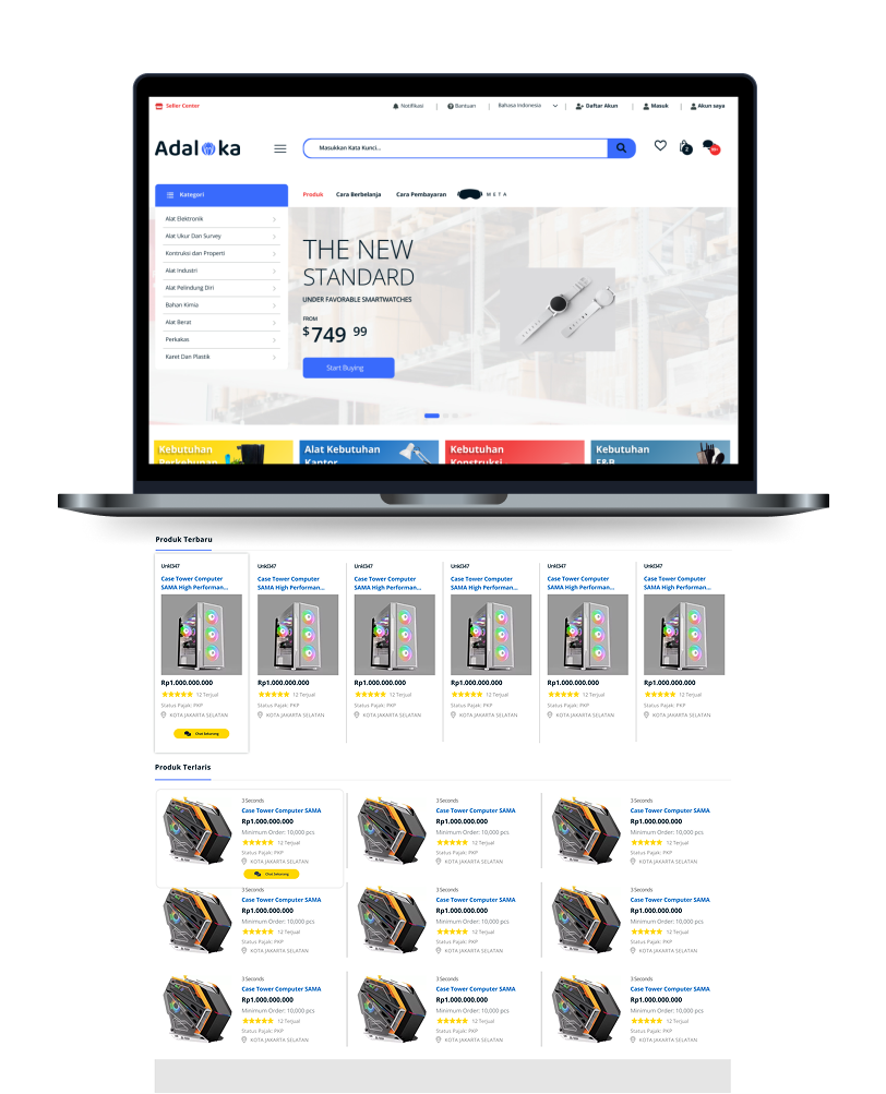 Adaloka B2B Mockup